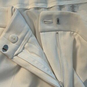 Calvin Klein White Size 14W Dress Trousers